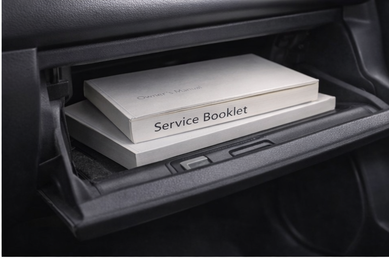 booklet service in glovebox